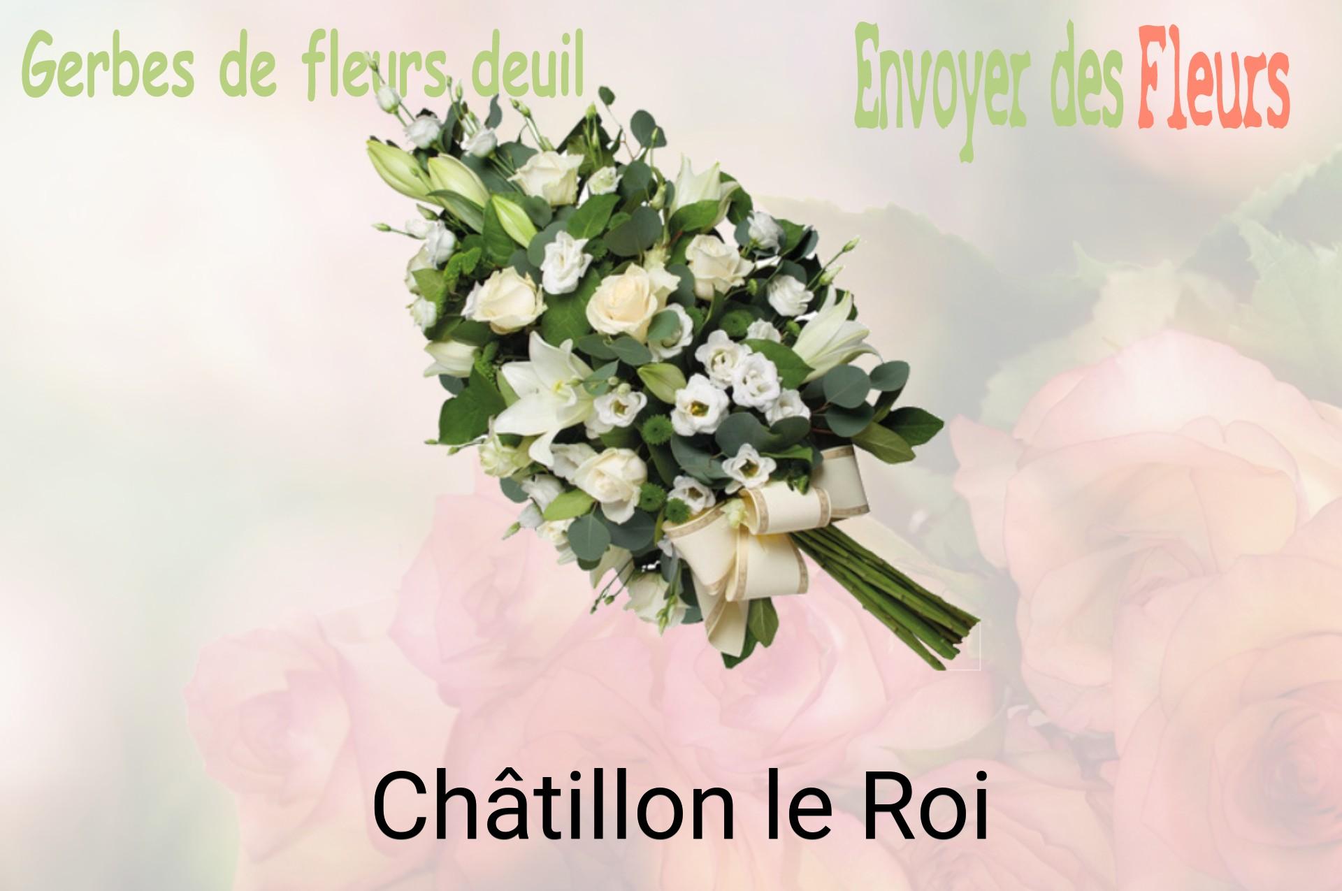 Gerbe de fleurs de deuil livrée à Châtillon-le-Roi